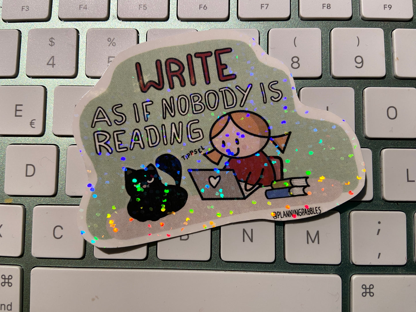 STICKER "WRITE AS IF NOBODY IS READING" | für AUTORINNEN | Journaling, Scrapbooking & Laptop