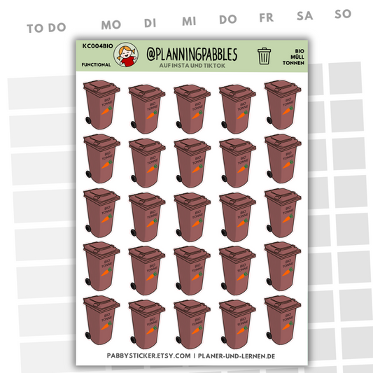 Müllabfuhr Planersticker