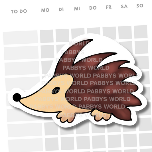 HERBST STICKER HANDGEZEICHNET Die Cut | Igel, einzeln