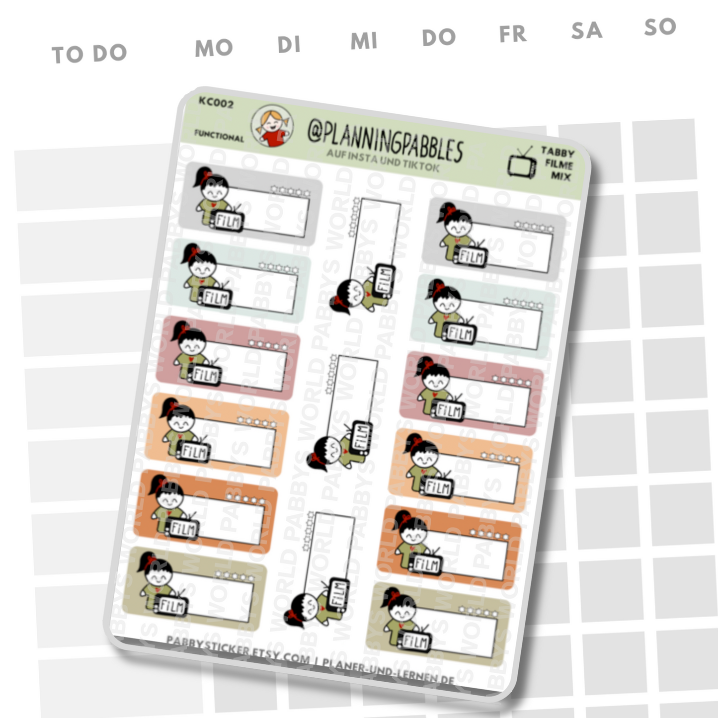 Film Tracking Sticker