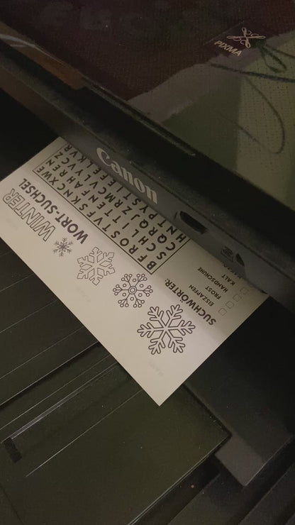 SUCHSEL zum Ausdrucken für den WINTER | WORT-RÄTSEL | BUCHSTABENGITTER | Grundschule | für Lehrer oder Homeschooling